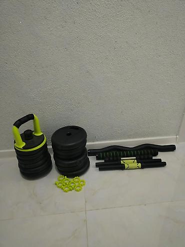 işlənmiş qantel: Çoxfunksiyalı ev fitnes dəsti yenidir istifadə olunmayıb Xırdalandadlr — 5