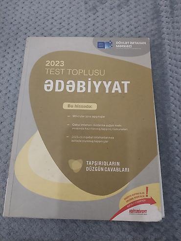 Книги и журналы: Məhsul: “Ədəbiyyat – 2023 Test Toplusu” (Dövlət İmtahan Mərkəzi) — 1