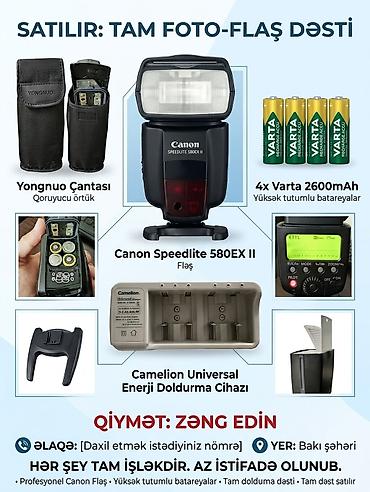 canon 1d: Satılır: Tam foto-flaş dəsti tək təkde satilir.batareka 1 — 1