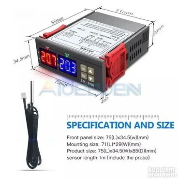 Elektro materijal: Digitalni Termostat STC 3028, 3008, 3018, 1000 Termostat za inkubator — 4
