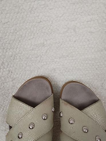 crocs serbia: IMAC italijanske kozne sandale broj 39, model sa dva prekrstena sira — 3