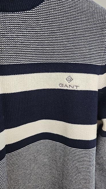свиты: Мужской свитер, M, Gant, Б/у, цвет - Синий — 4
