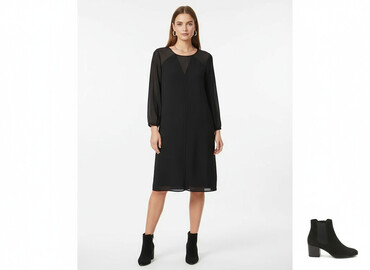 czerwona sukienki wieczorowa plus size: Women`s dress, size S
