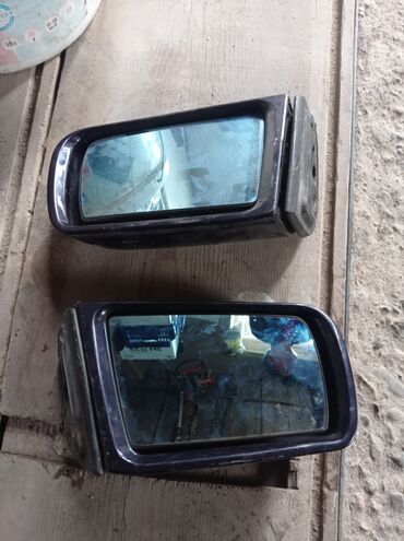Зеркала: Боковое левое Зеркало Mercedes-Benz 1997 г., Б/у, цвет - Синий, Оригинал