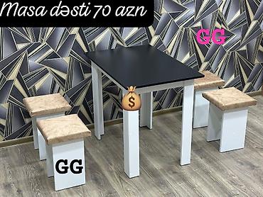 kirayə stol stul: Masa desti rəng seçimi var — 1