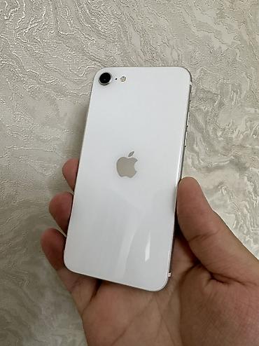 IPhone SE 2022, 128 GB, White Titanium, Zəmanət, Kredit, Barmaq izi
