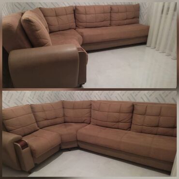 2ci el mebel aliram: Угловой диван, Б/у, Велюровая ткань, Нет доставки