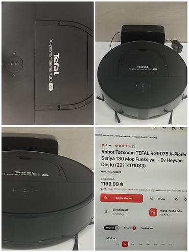 TƏCİLİ ENDİRİM! Robot tozsoran satılır – Tefal X-plorer Serie 130 AI