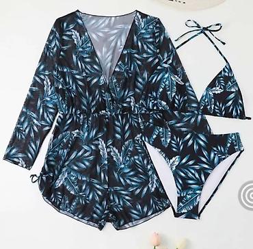 Раздельный купальник, Высокая талия, С накидкой, Мягкая чашка, 3XL at lalafo.kg Раздельный купальник, Высокая талия, С накидкой, Мягкая чашка, 3XL