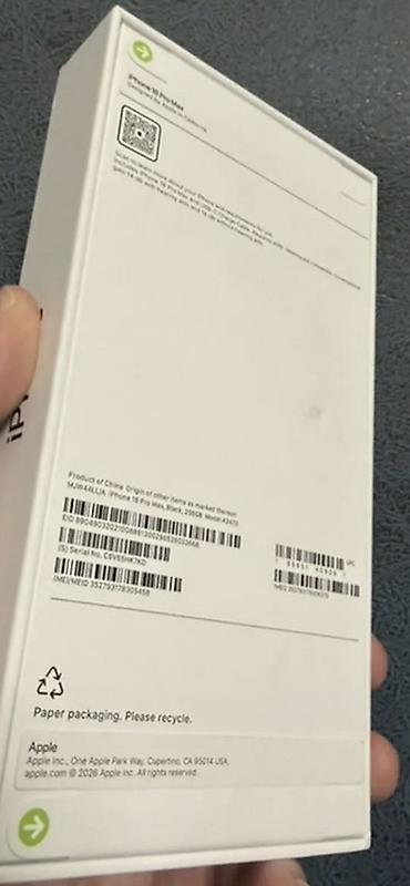 512: IPhone 18 Pro Max, 512 ГБ, цвет бордовый 
Америка новый не вскрытый — 2