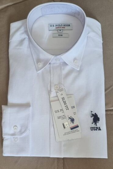 Köynəklər: Köynək, U.S. Polo Assn, M (EU 38), rəng - Ağ