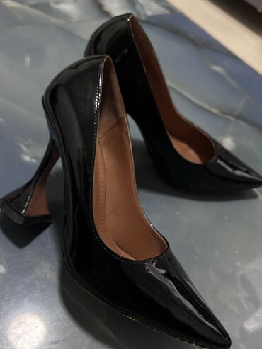 туфли лодочки с прозрачными вставками: Туфли 36.5, цвет - Черный