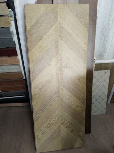 мдф: Chevron naxışlı döşəmə paneli - Material: ağac teksturalı MDF/laminat