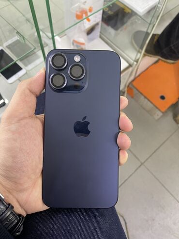 цены айфонов в бишкеке: IPhone 15 Pro Max, Б/у, 256 ГБ, Blue Titanium, Коробка, 88 %