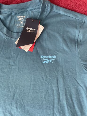 kişi üçün şəkilli futbolkalar: Futbolka Reebok, M (EU 38), rəng - Göy