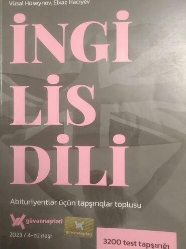 Testlər: Yeni kitabdır, çox az işlənib, səliqəli vəziyyətdədir