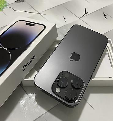 Apple iPhone: IPhone 14 Pro, Б/у, 256 ГБ, Black Titanium, 80 % — 5