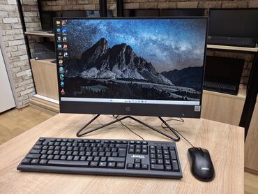 Masaüstü kompüterlər və iş stansiyaları: 🖥 Model: HP 200 G4 22 All-in-One ⚡ Prosessor: Intel®️ i5-10210U (8