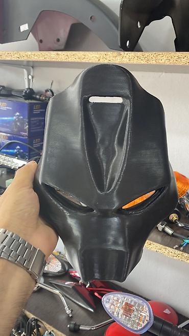 şuadan qoruyan eynək: Motosiklet üçün ön far/başlıq maskası - Material: sərt plastik — 1