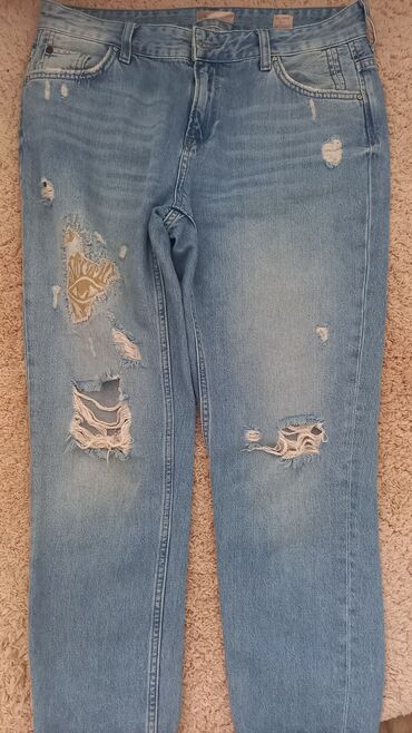 джинсы темно синие плотная джинса: Прямые