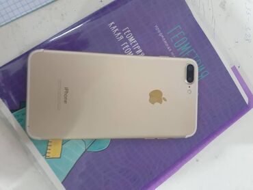 купить iphone дёшево: IPhone 7 Plus, Колдонулган, 64 ГБ, Алтын, Заряддоочу түзүлүш, Каптама, Кабель, 65 %