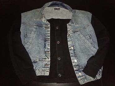 Kurtkalar: • Məhsul: Unisex denim-hoodie üslublu gödəkcə • Rəng: Açıq mavi jeans — 1