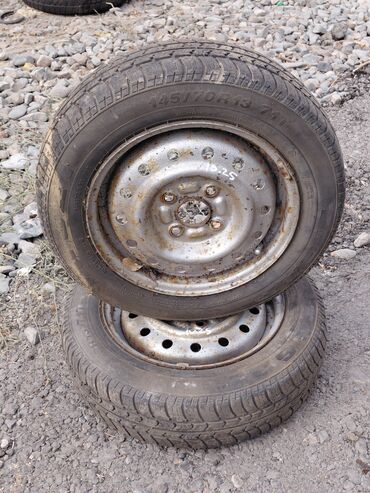 купить диски на ниву бу: Колеса в сборе 145 / 70 / R 13, Лето, Б/у, Пара, Легковые, Железные, отверстий - 4