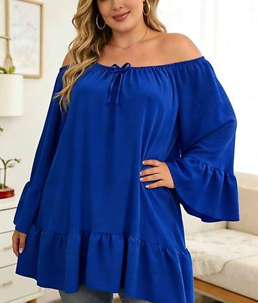 Tunike: Tunike za punije dame – modeli sa otvorenim ramenima - Veličine: XXL — 3