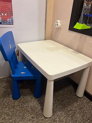 икея икеа ikea: Комплект детского стола и стула, Б/у, Самовывоз — 2