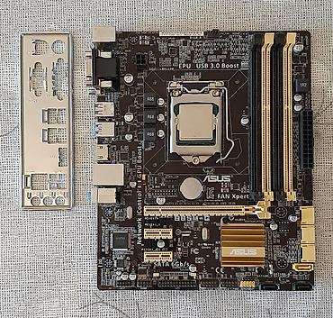Kompüter ehtiyat hissələri: Bundle satılır - 110 AZN Ana plata : Asus B85M-G CPU : Intel — 1