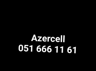 azercel: Nömrə: ( 051 ) ( 6661161 ), İşlənmiş