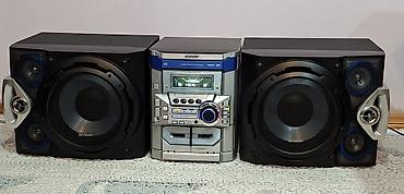 ses mixeri: Musiqi mərkəzi "SHARP".150w+150w — 2