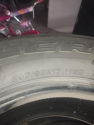 diska: Bridgestone Dueler təkər dəsti

- Ölçü: 265/65 R17 — 2
