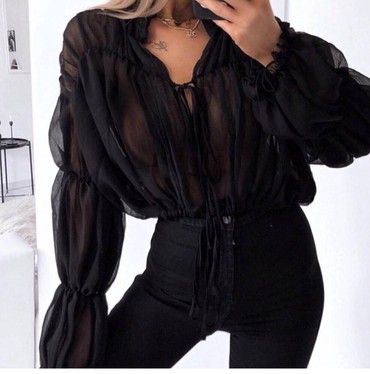 crna košulja ženska: Košulja-bluza savršeni kvalitet i model
u crnoj boji