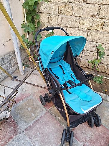 Коляски: Uşaq arabası – yüngül və komfortlu - Rəng: mavi/qarışıq qara — 4