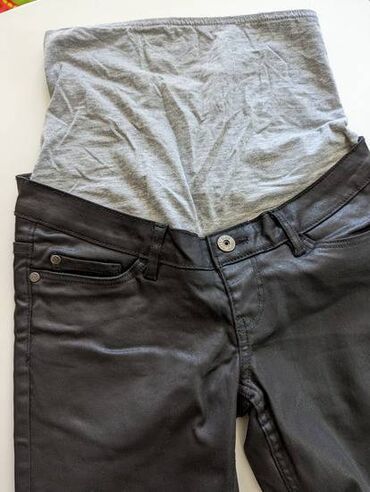 new yorker kozne pantalone: S (EU 36), Visok struk, Ravne nogavice