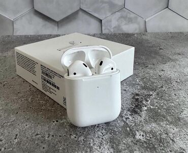 наушники apple airpods 2 оригинал: Вкладыши, Apple, Новый, Беспроводные (Bluetooth), Классические