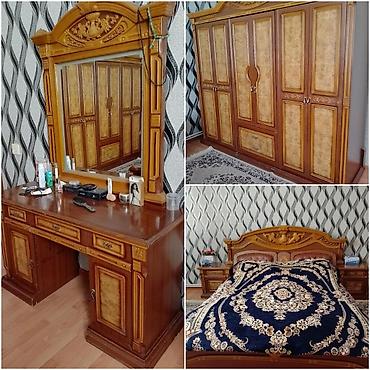 yatağa desti: Klassik üslubda tam yataq otağı dəsti - Material: massiv ağac və — 1