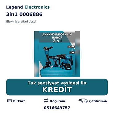 islənmis drel: Elan başlığı: Elektrik alətlər dəsti 3in1 0006886 Elektrik alətlər — 1