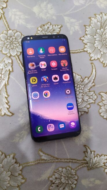 телефон за 8000 сом: Samsung Galaxy S8 Plus, Б/у, 64 ГБ, цвет - Черный, 2 SIM