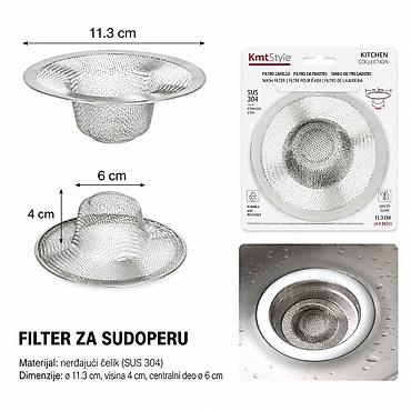KMT Cediljka za sudoperu 5404808 Praktičan filter za sudoperu za