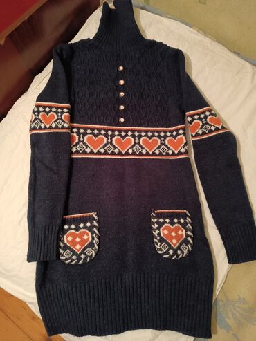 Женская одежда: Женский свитер цвет - Голубой, Aros