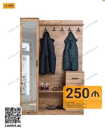 skaf dolab: Dəhliz dolabı – laqonik və minimal dizayn Məhsul xüsusiyyətləri: - — 1