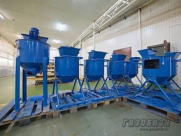 Производство газоблоков: Оборудование для производства газобетона (ячеистого бетона) Комплект — 3