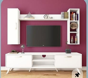 laminatın vurulması: Yeni, Düz TV altlığı, Polkalı, Laminat, Azərbaycan — 3