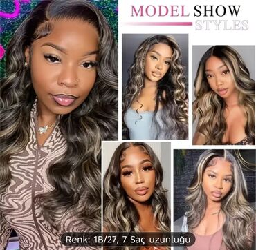 Təbii saçlar, pariklər: Parik, Təbii, Yeni — 10