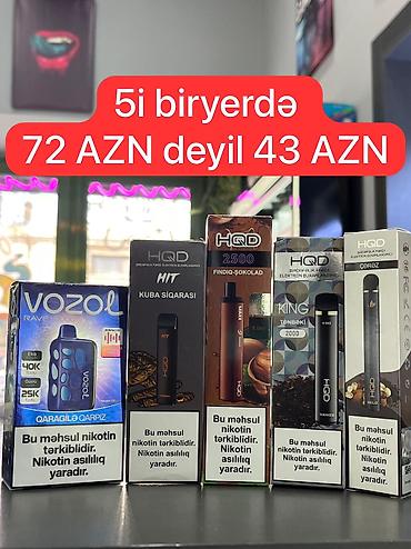 Qəlyan, vayp və aksesuarları: Diqqet !! Mağaza bağlanır!!! Vozol HQD Elfbar Mosmo Pura 🔥 Bütün -da lalafo.az — 1 Qəlyan, vayp və aksesuarları: Diqqet !! Mağaza bağlanır!!! Vozol HQD Elfbar Mosmo Pura 🔥 Bütün — 1