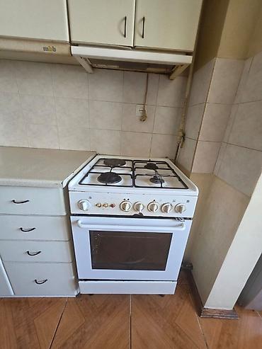 stol üsdü qaz: Mətbəx dəsti və qaz plitəsi - Rəng: ağ - Üst və alt dolablar — 2