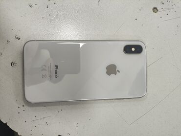 Apple iPhone: IPhone X, Б/у, 256 ГБ, Matte Silver, 89 %