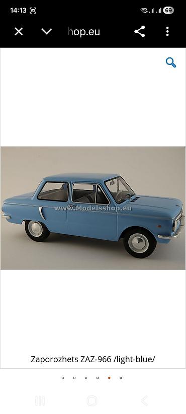 Спорт и хобби: ModelCar Group kolleksiya maşını – ZAZ-966 “Zaporojets” (açıq-mavi) — 5